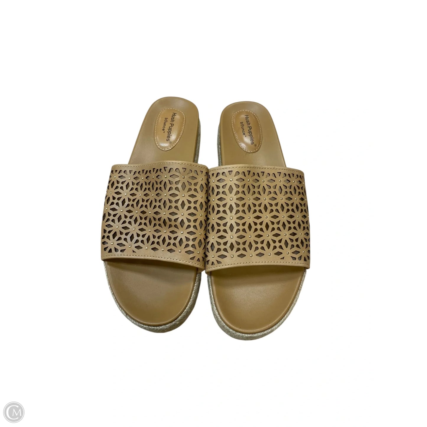 Sandals Flats By Hush Puppies In Tortoise Shell Print, Size: 8.5