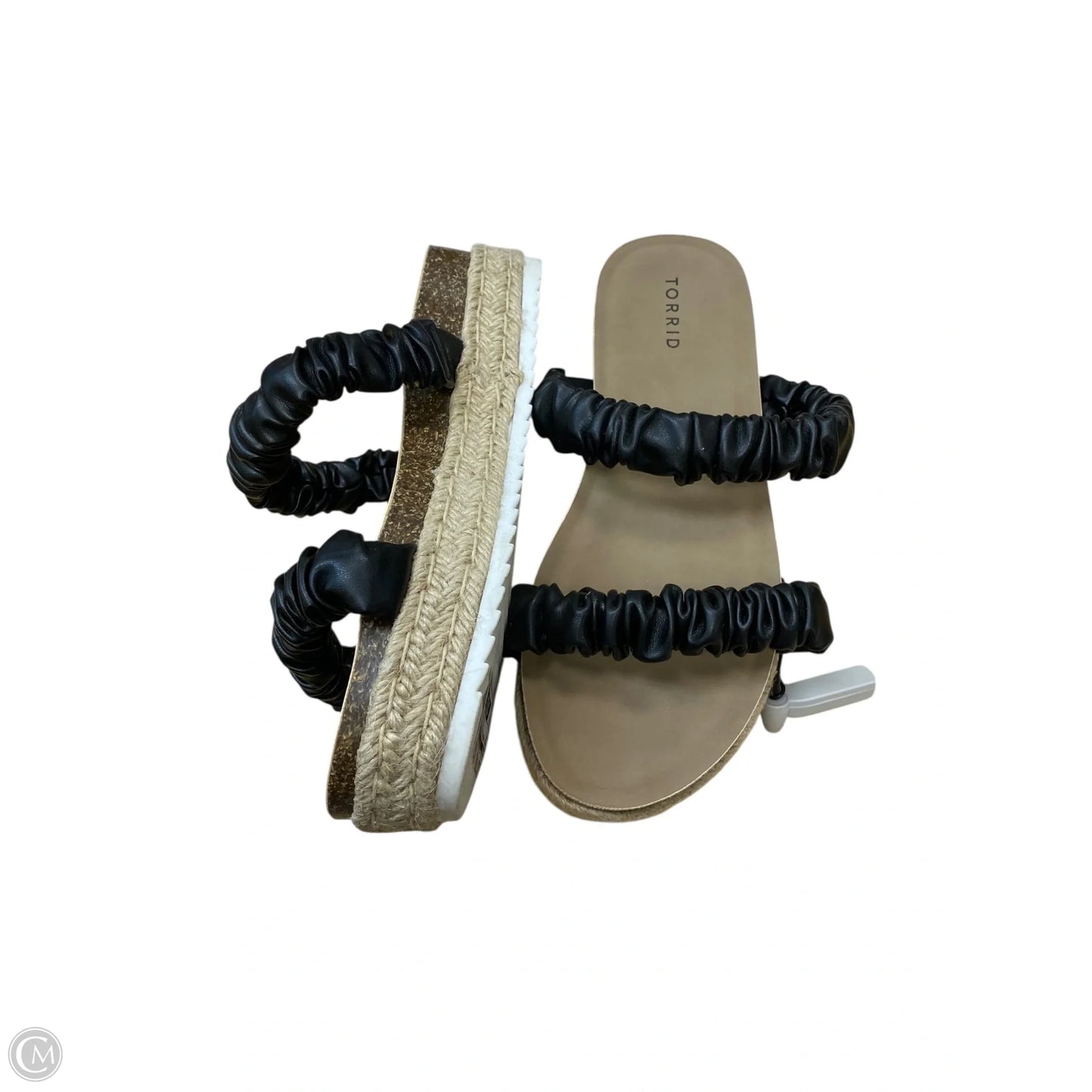 Sandals Heels Platform By Torrid In Black, Size: 10.5