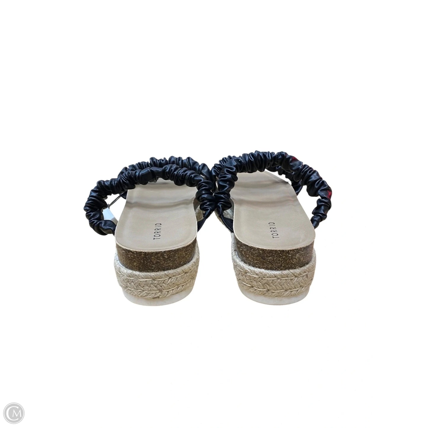 Sandals Heels Platform By Torrid In Black, Size: 10.5