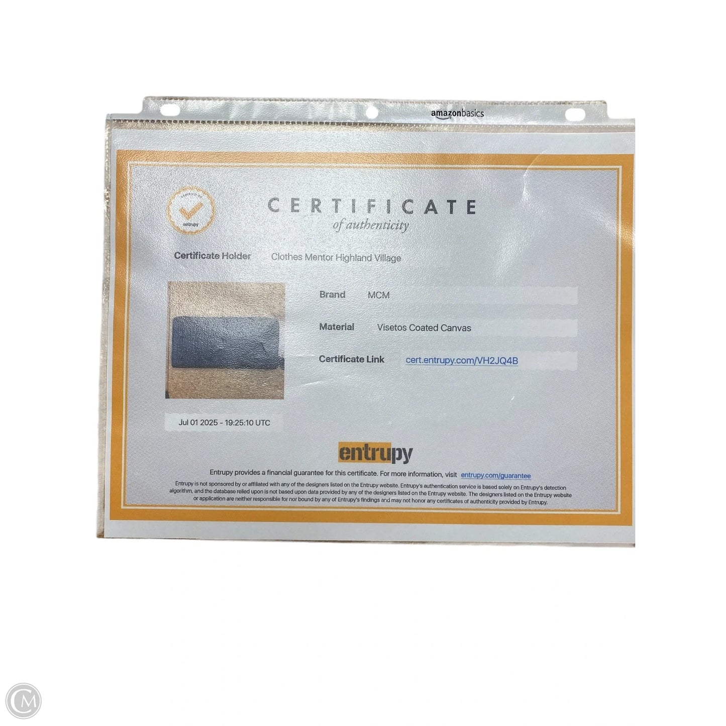 Wallet Luxury Designer By Mcm, Size: Medium