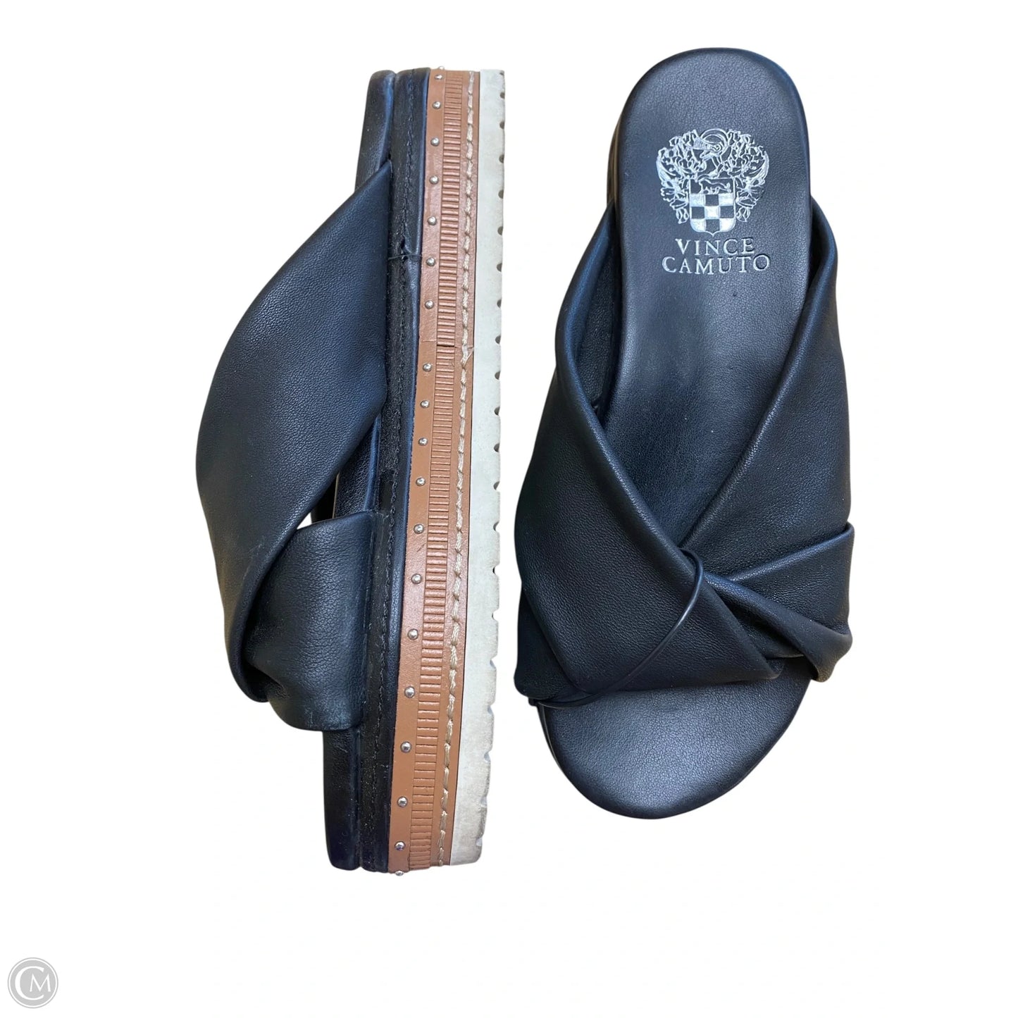 Sandals Flats By Vince Camuto In Black, Size: 6