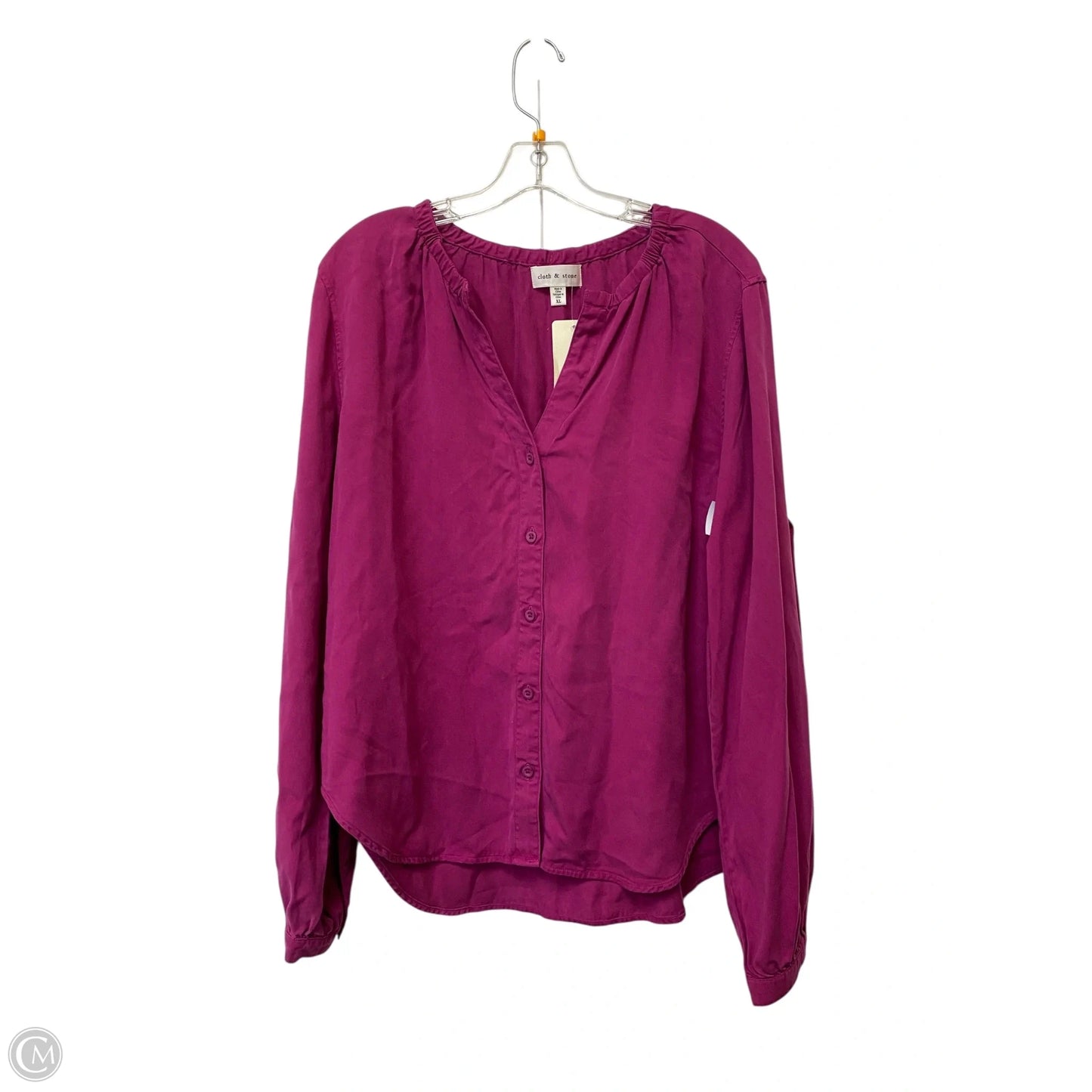 Top Long Sleeve By Cloth & Stone In Purple, Size: Xl