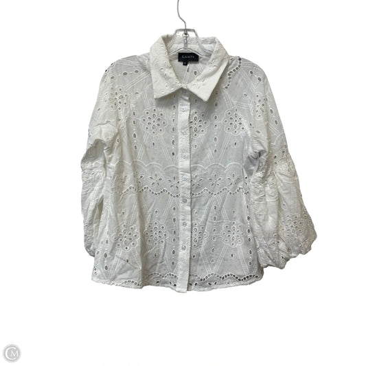 Top Long Sleeve By Clothes Mentor In White, Size: Xl
