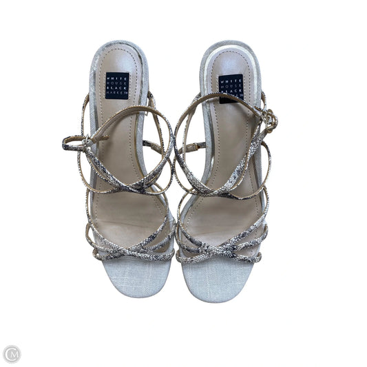Shoes Heels Block By White House Black Market In Snakeskin Print, Size: 8