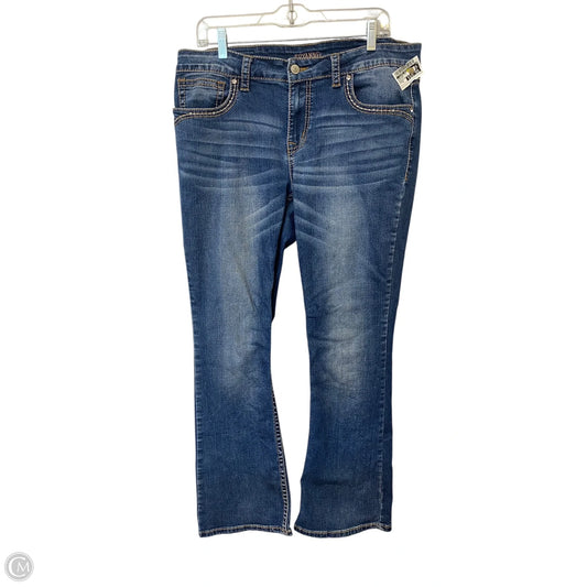 Jeans Boot Cut By Clothes Mentor In Blue Denim, Size: 16