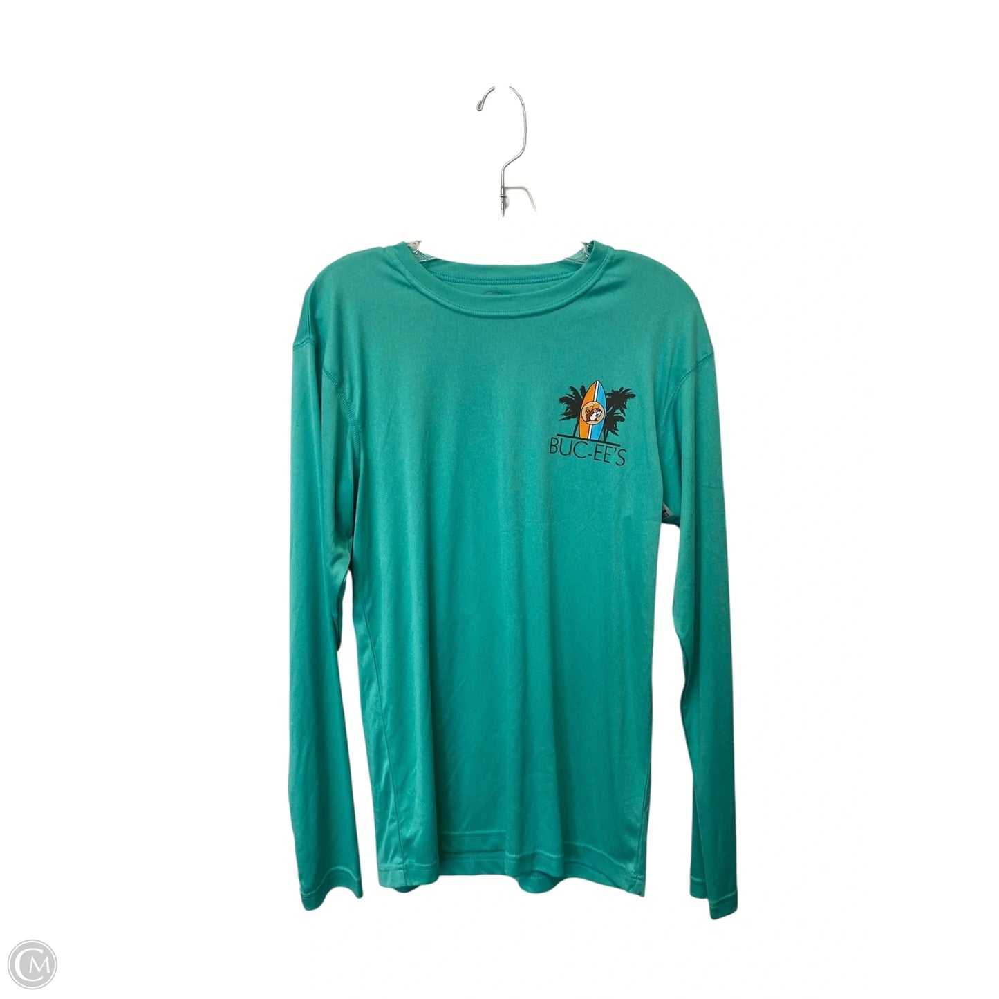 Top Short Sleeve By Cme In Green, Size: M