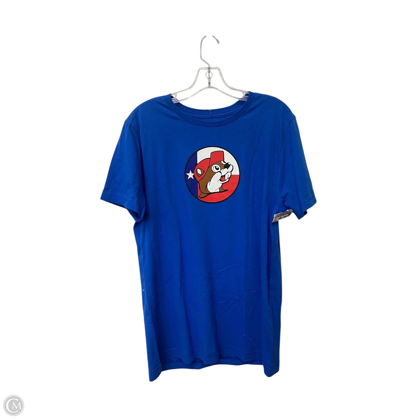 Top Short Sleeve By Cme In Blue, Size: M