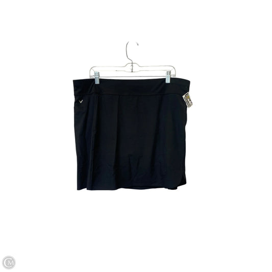 Athletic Skort By Callaway In Black, Size: Xxl