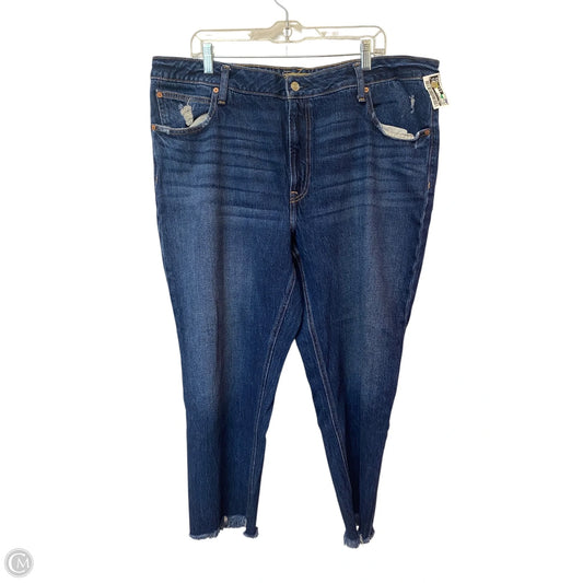 Jeans Cropped By Cme In Blue Denim, Size: 20