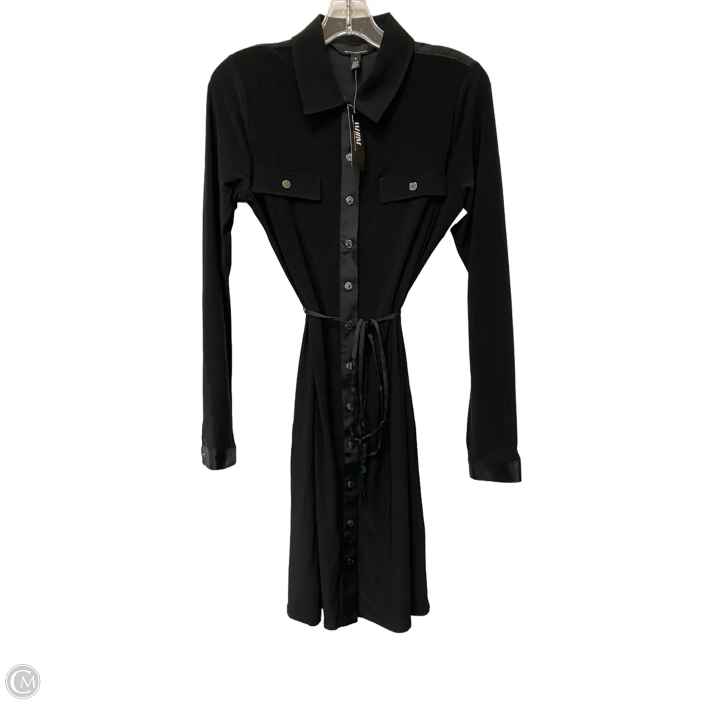 Dress Casual Midi By White House Black Market In Black, Size: S