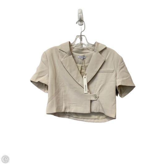 Top Short Sleeve By Cme In Cream, Size: S