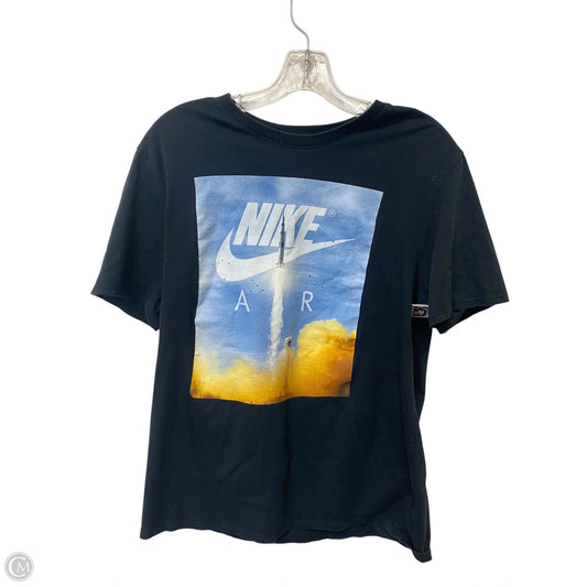 Top Short Sleeve By Nike Apparel In Black, Size: L
