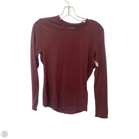 Top Long Sleeve Basic By Cmb In Red, Size: S