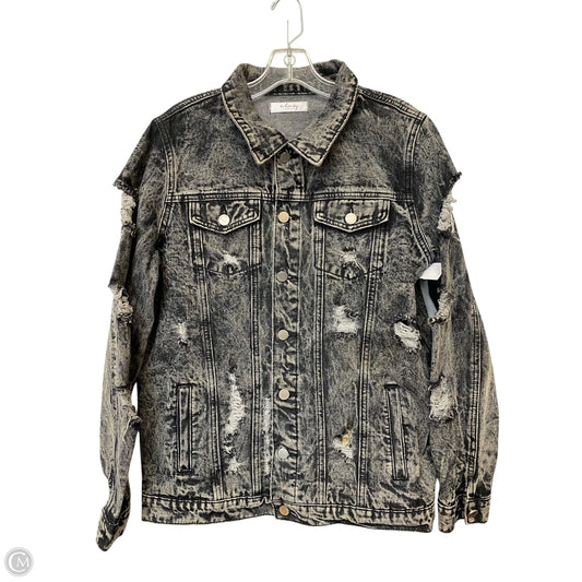 Jacket Denim By Cme In Black, Size: L