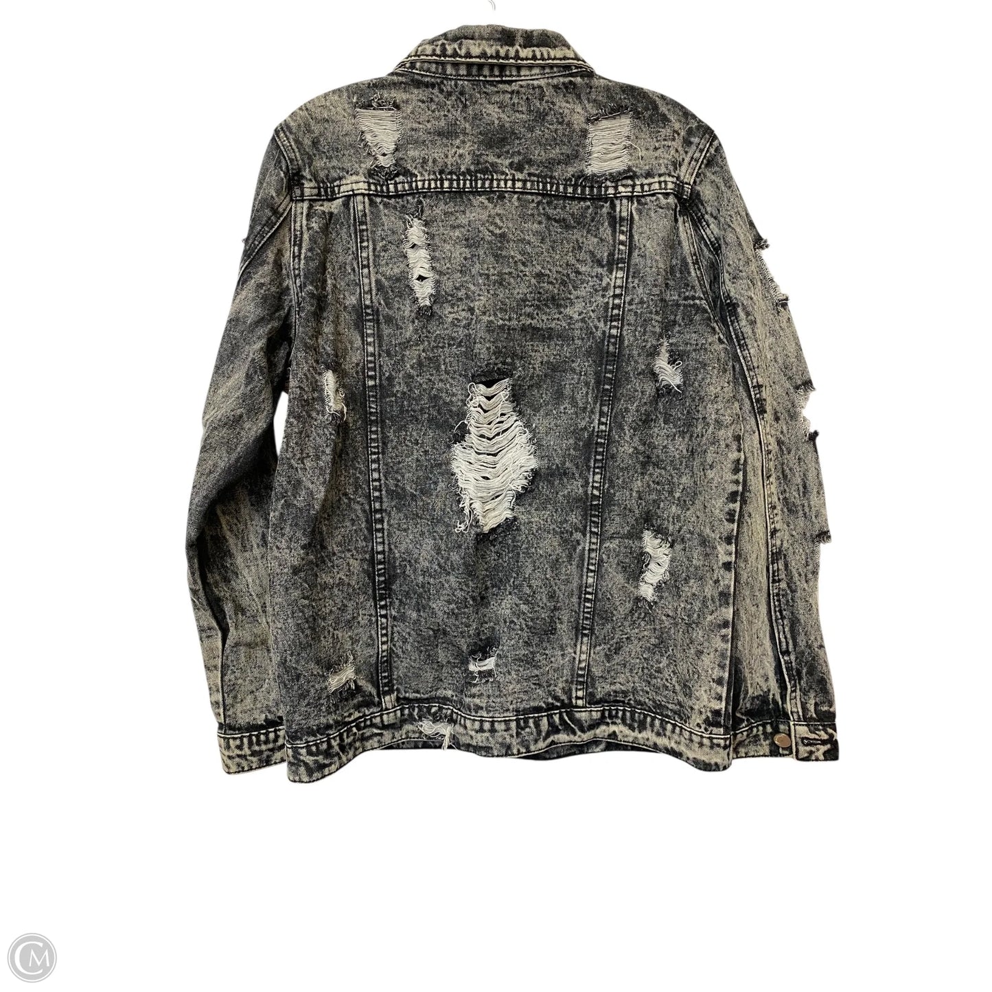 Jacket Denim By Cme In Black, Size: L