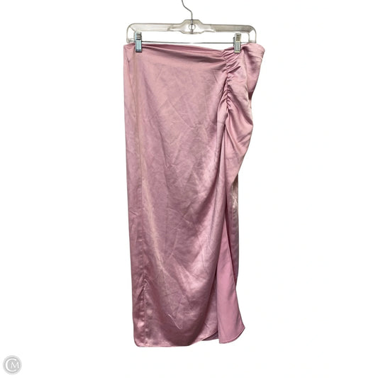 Skirt Maxi By Zara In Pink, Size: M