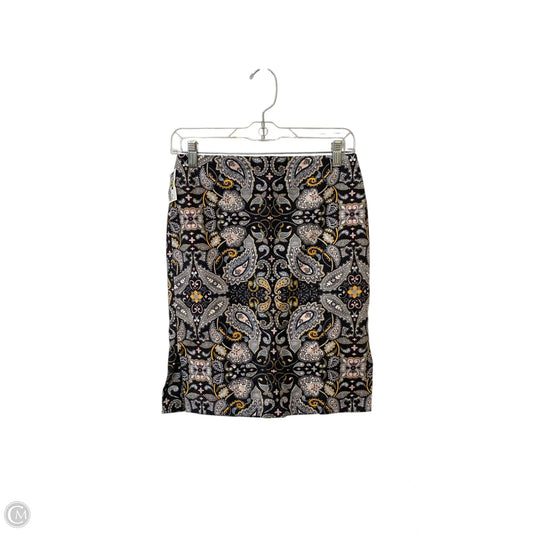Skirt Midi By Loft In Paisley Print, Size: 2p