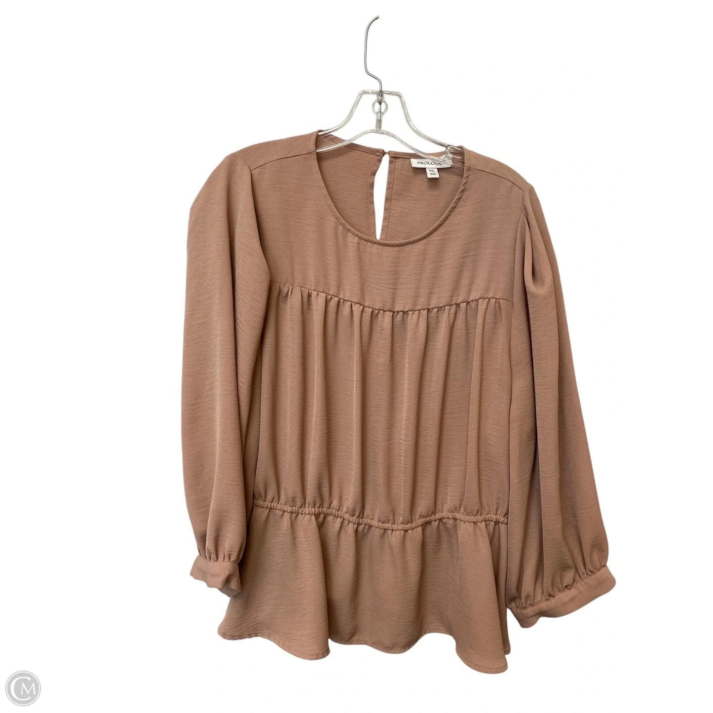 Top Long Sleeve By Prologue In Pink, Size: Xxl