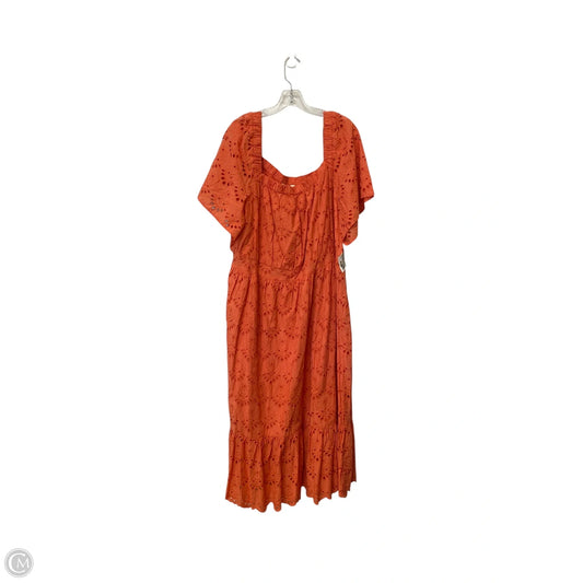 Dress Casual Maxi By West Bound In Orange, Size: 2x