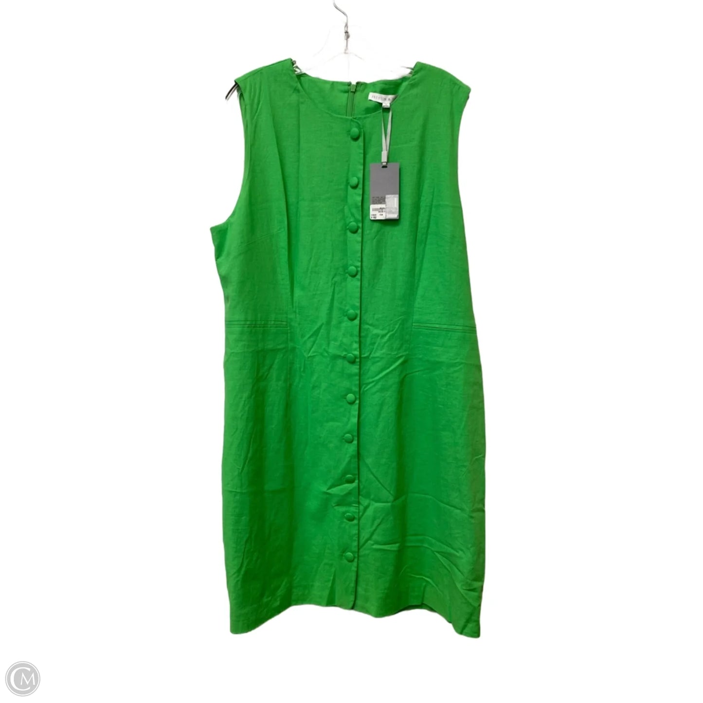 Dress Casual Midi By Preston And New York In Green, Size: 18