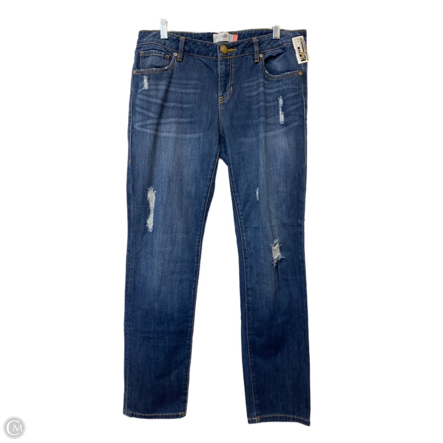 Jeans Boyfriend By Cabi In Blue Denim, Size: 8