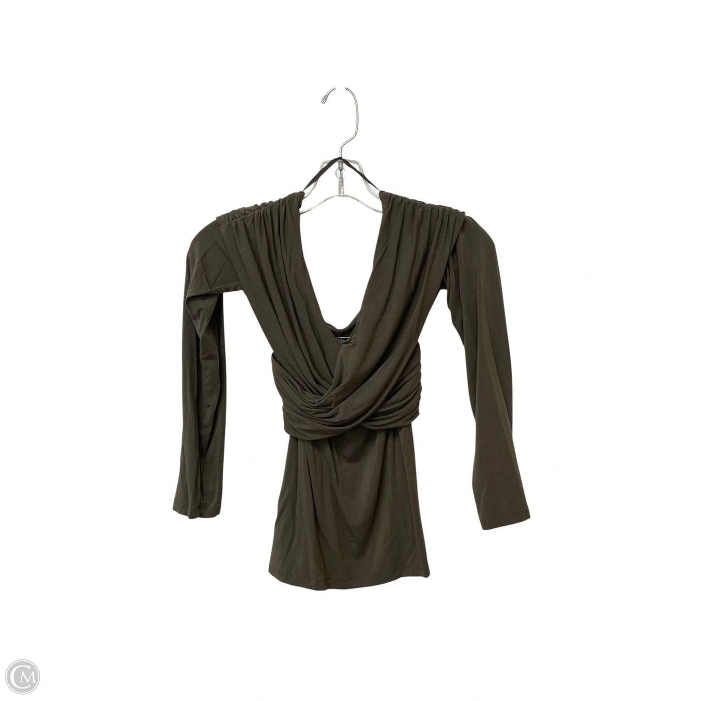 Top Long Sleeve By Wilfred In Silver, Size: M