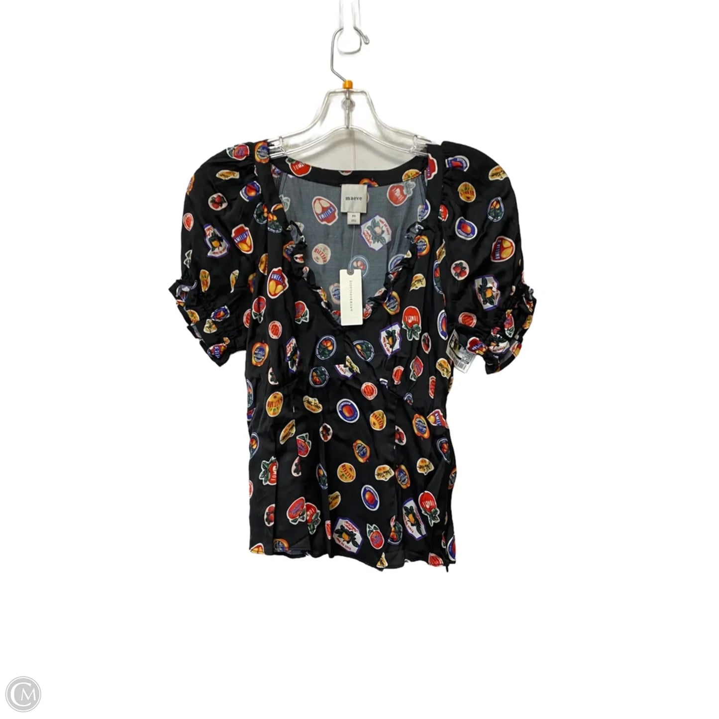 Top Short Sleeve By Maeve In Black, Size: Xs