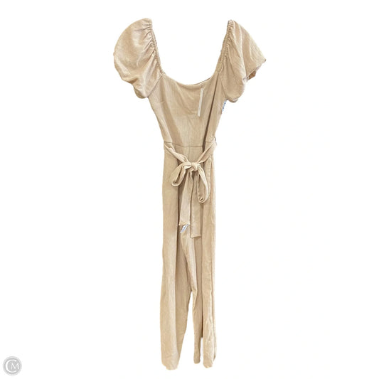 Jumpsuit By Francesca's In Tan, Size: Xs