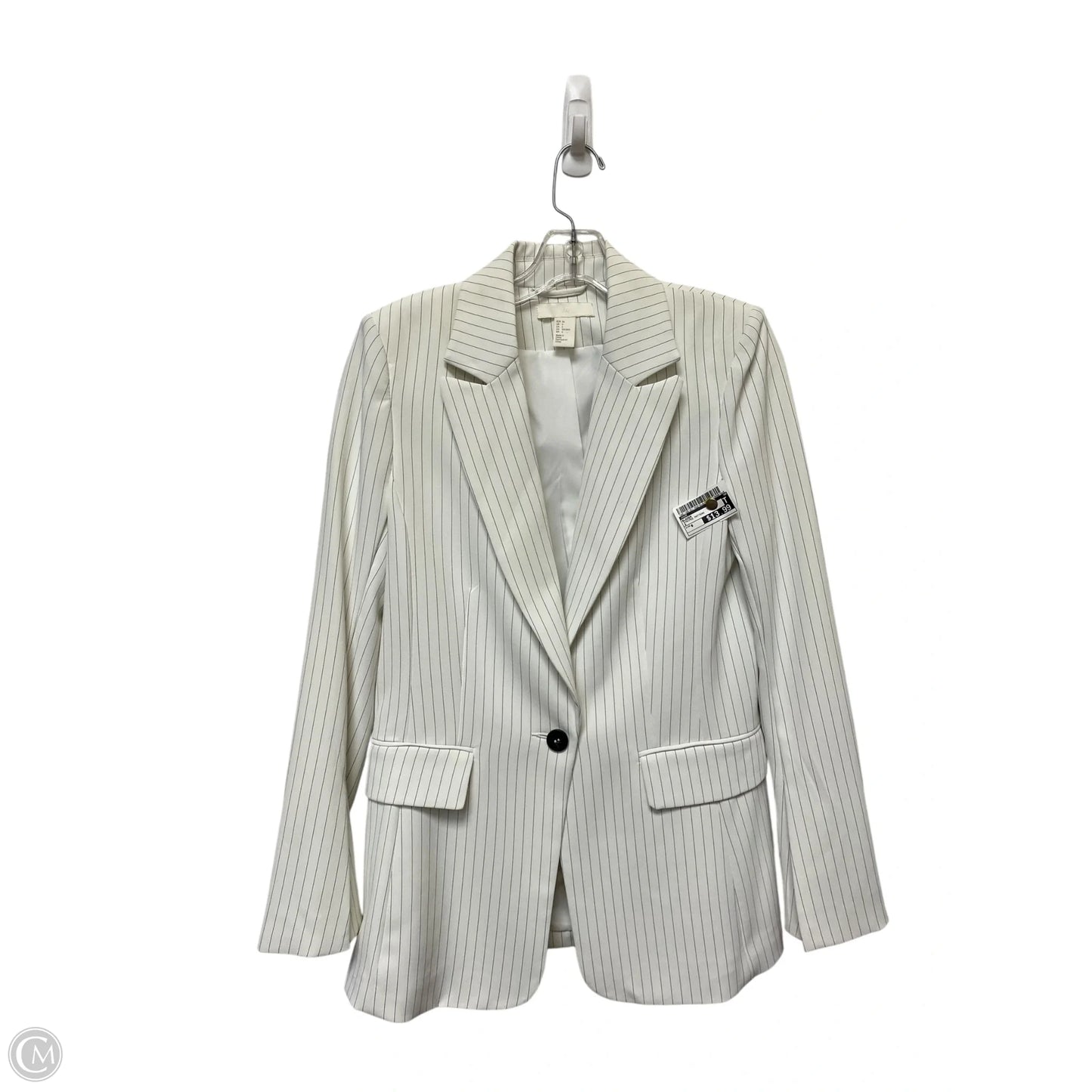 Blazer By H&m In Striped Pattern, Size: 6