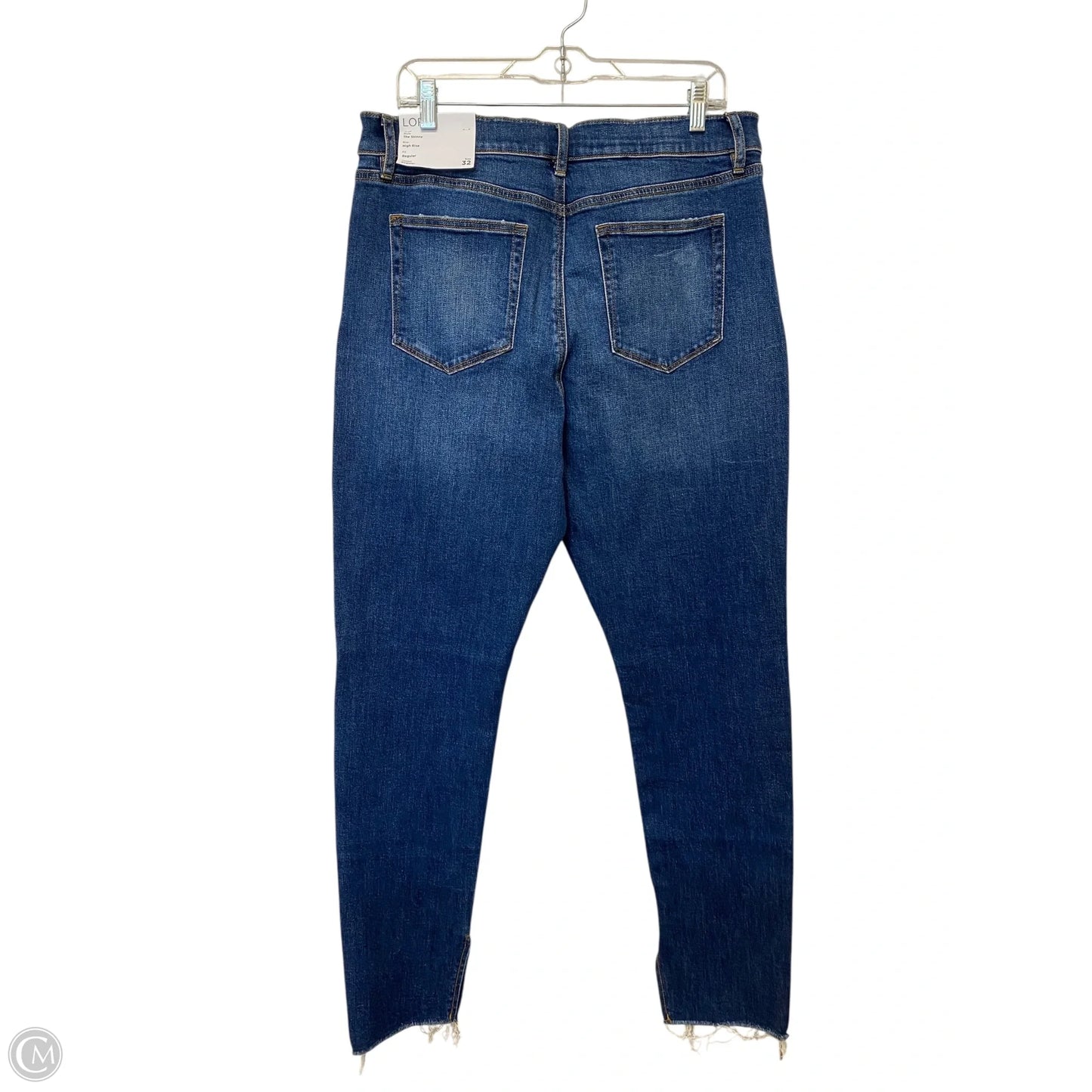 Jeans Skinny By Loft In Blue Denim, Size: 14