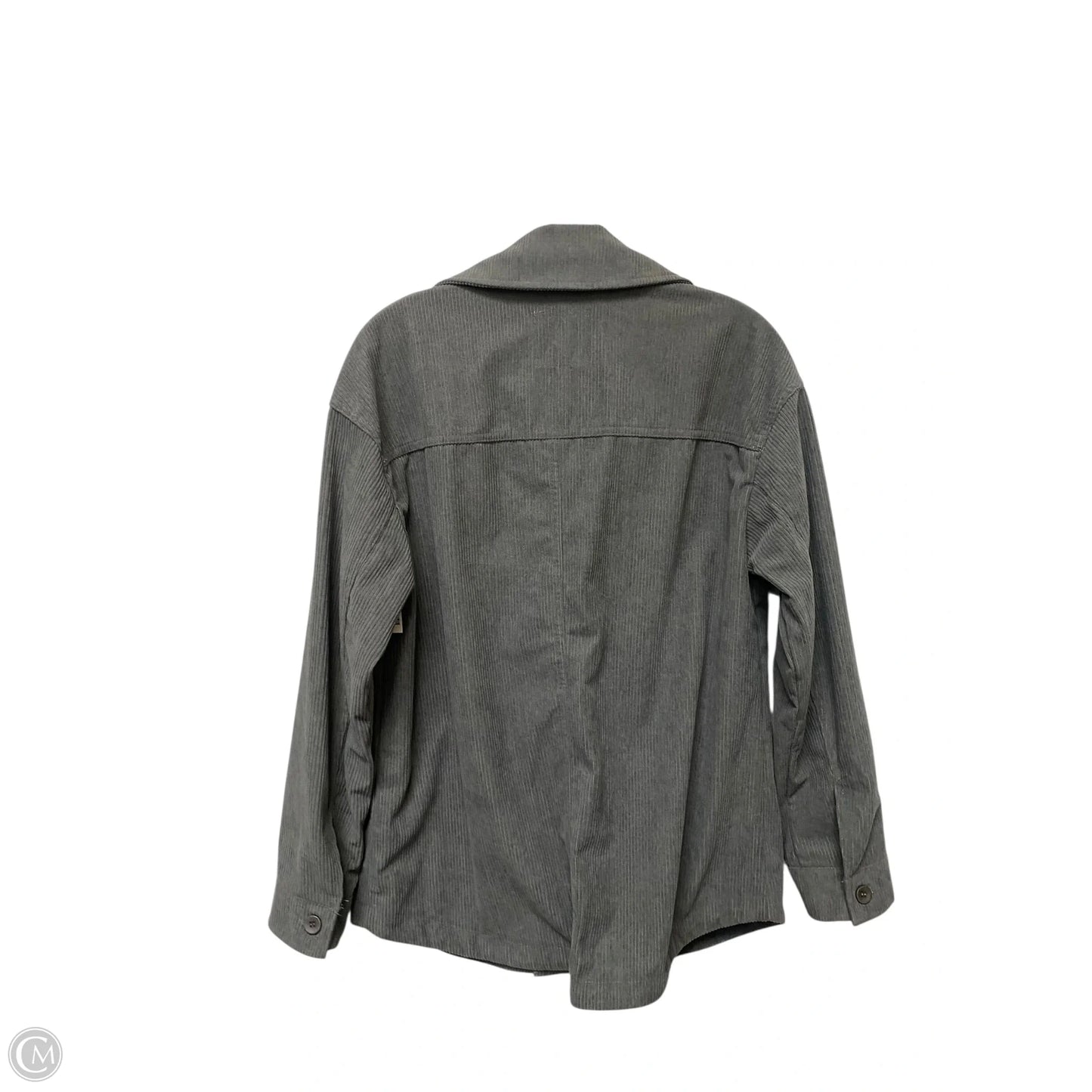 Jacket Shirt By Avec Les Filles In Grey, Size: M