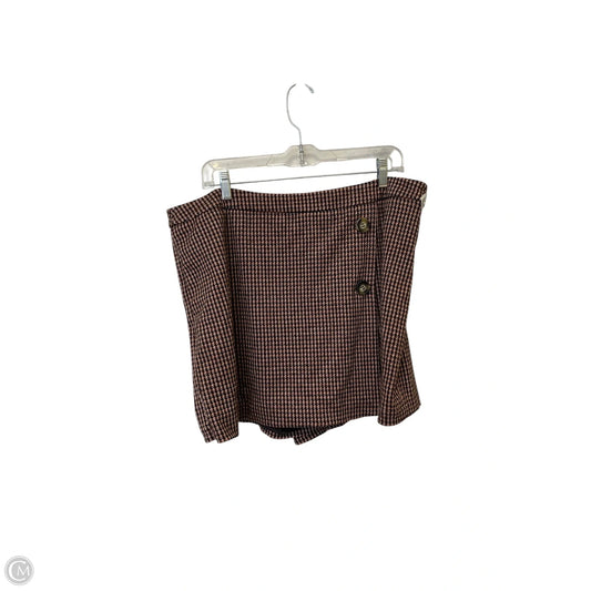 Skort By Skies Are Blue In Plaid Pattern, Size: Xl