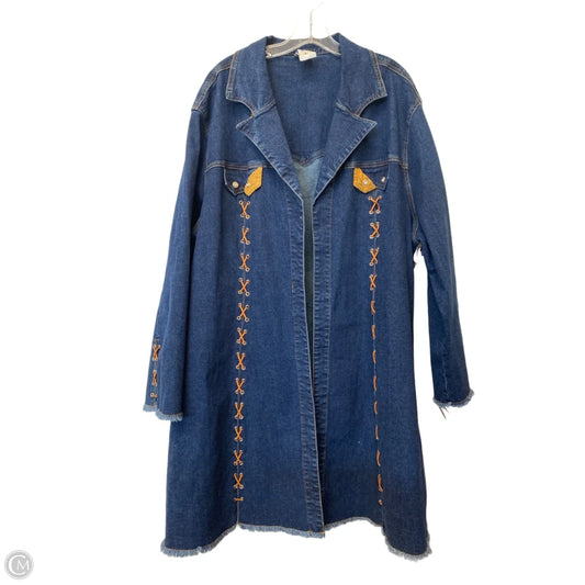 Coat Other By Ethyl In Blue Denim, Size: 3x