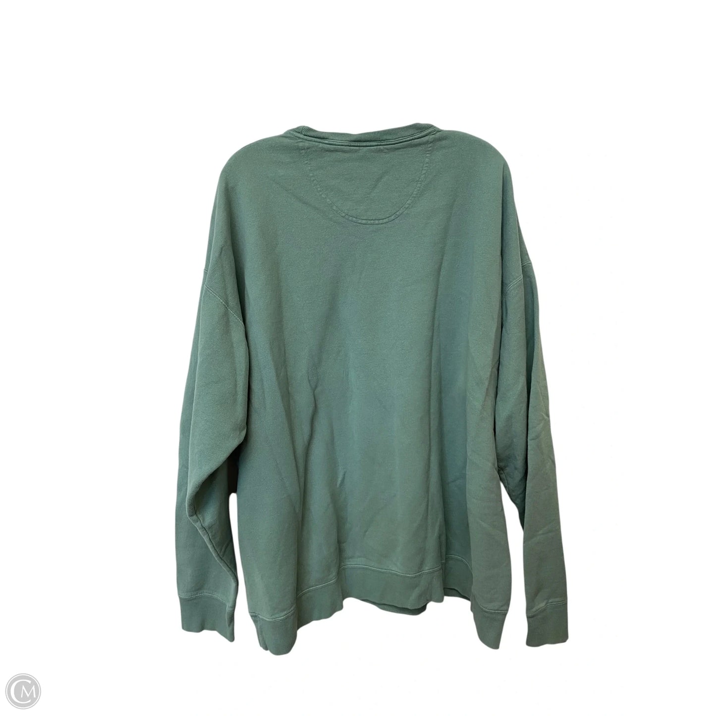 Sweatshirt Crewneck By Clothes Mentor In Green, Size: 2x
