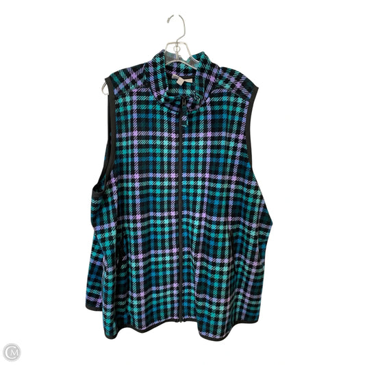 Vest Fleece By Woman Within In Multi-colored, Size: 3x