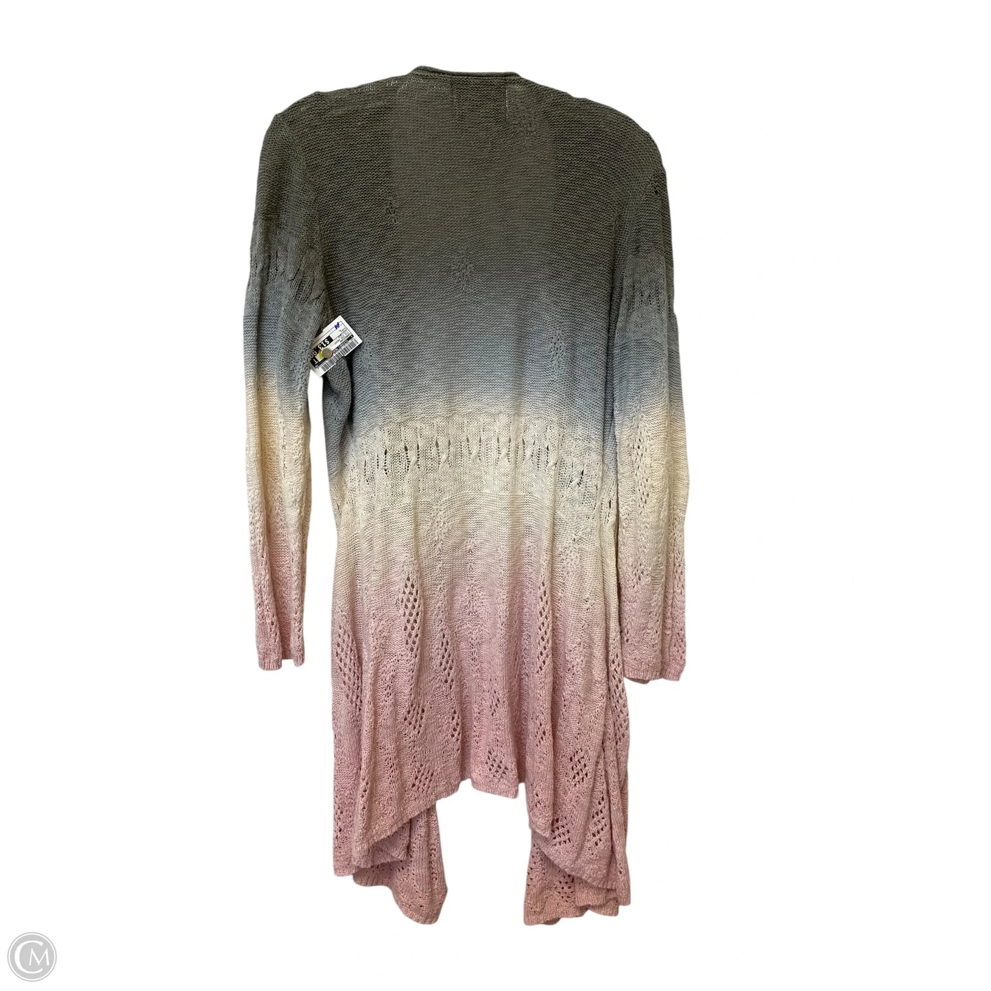 Cardigan By Clothes Mentor In Tie Dye Print, Size: L