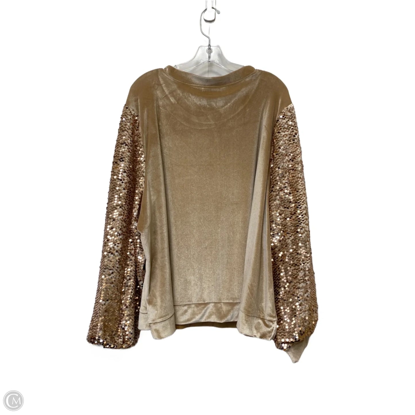 Top Long Sleeve By Lane Bryant In Tan, Size: 26