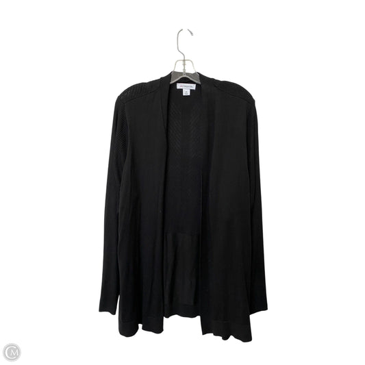 Cardigan By Liz Claiborne In Black, Size: 2x