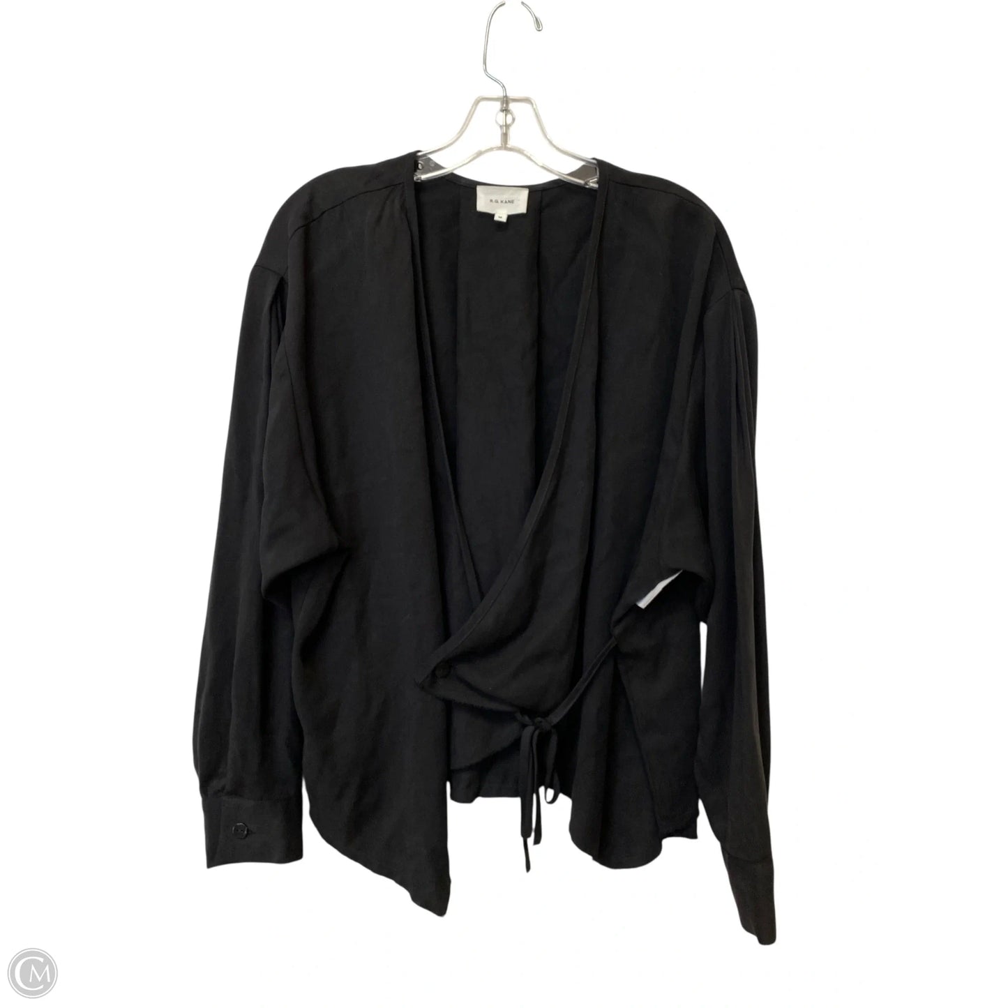 Top Long Sleeve By Cmb In Black, Size: M