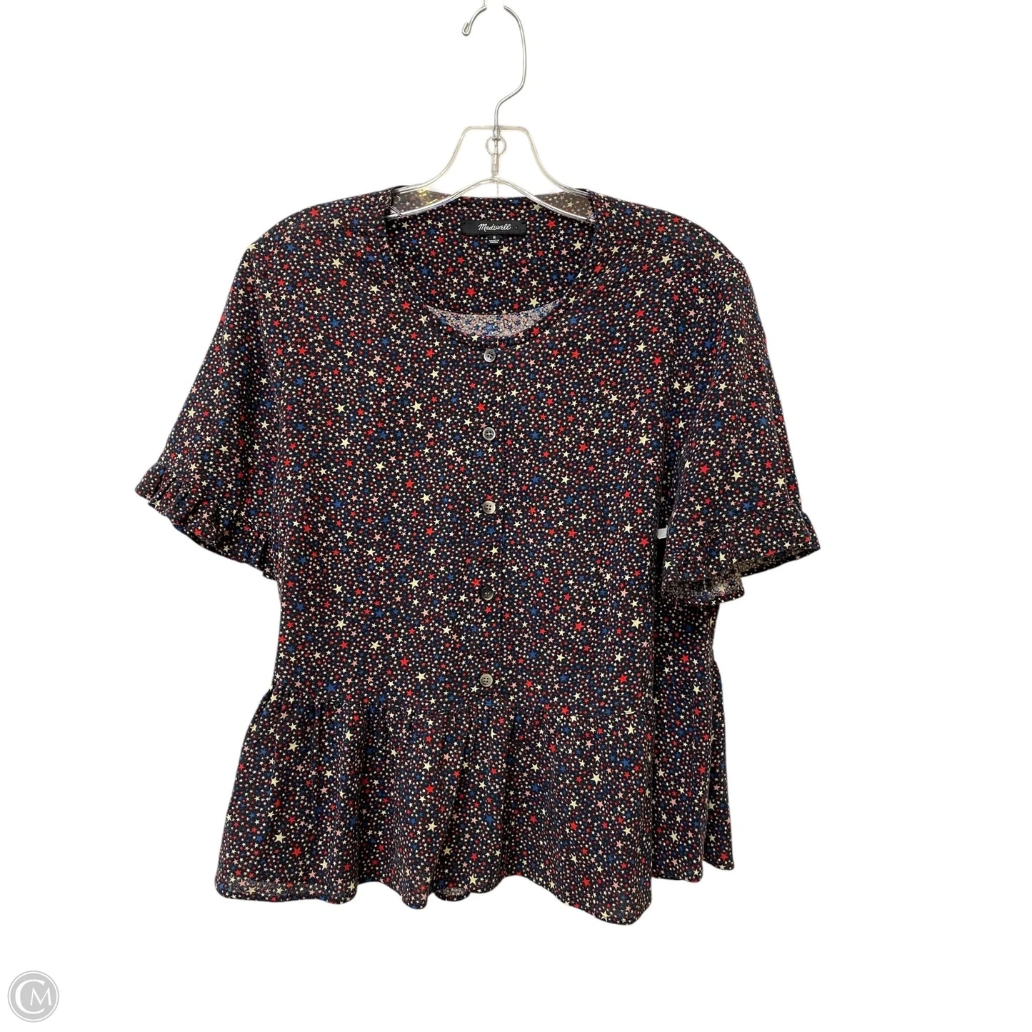 Top Short Sleeve By Madewell In Multi-colored, Size: M