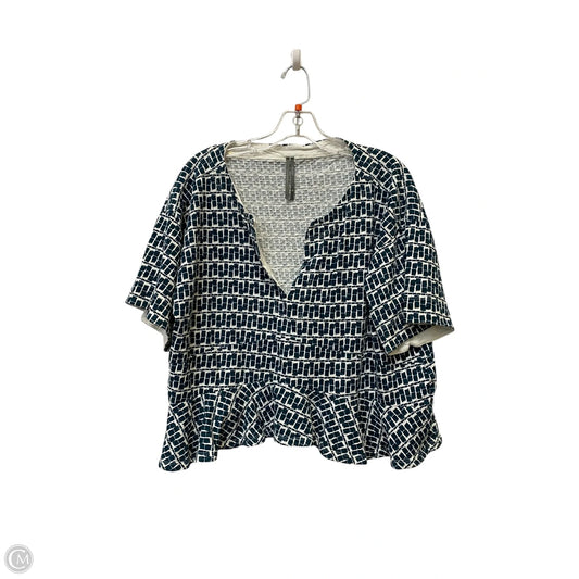 Top Short Sleeve By Anthropologie In Green, Size: M
