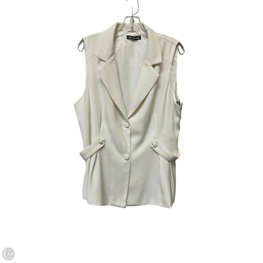 Vest Other By Allegra K In White, Size: Xl