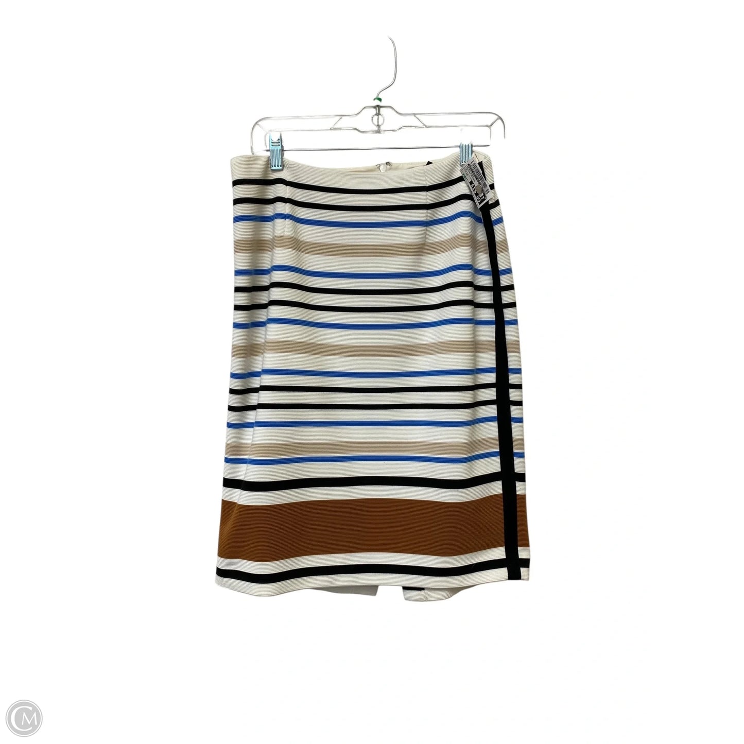 Skirt Midi By White House Black Market In Striped Pattern, Size: 10