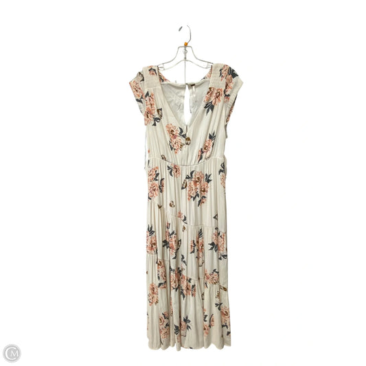 Dress Casual Maxi By Free People In Floral Print, Size: 0