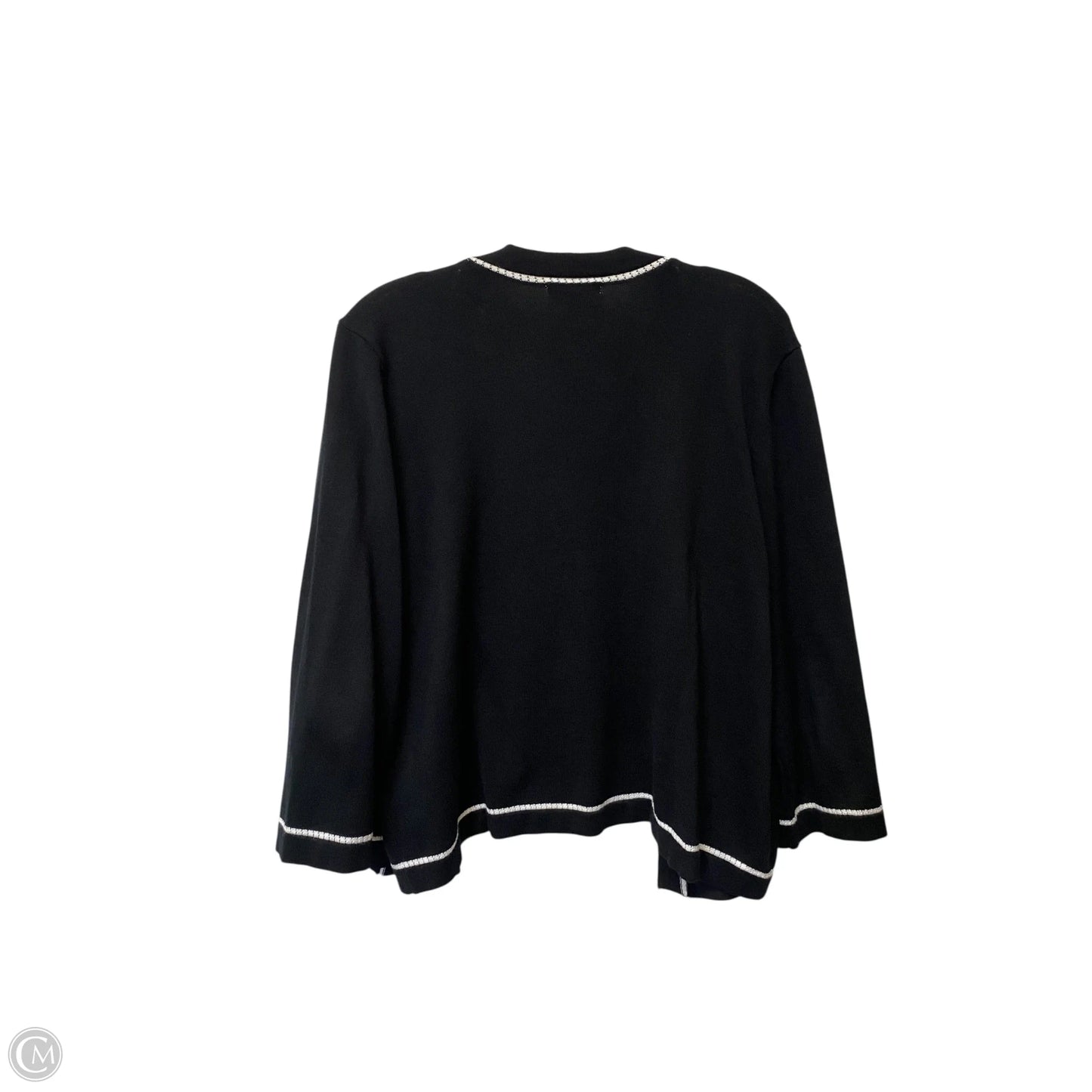 Cardigan By Kathy Ireland In Black, Size: Xl