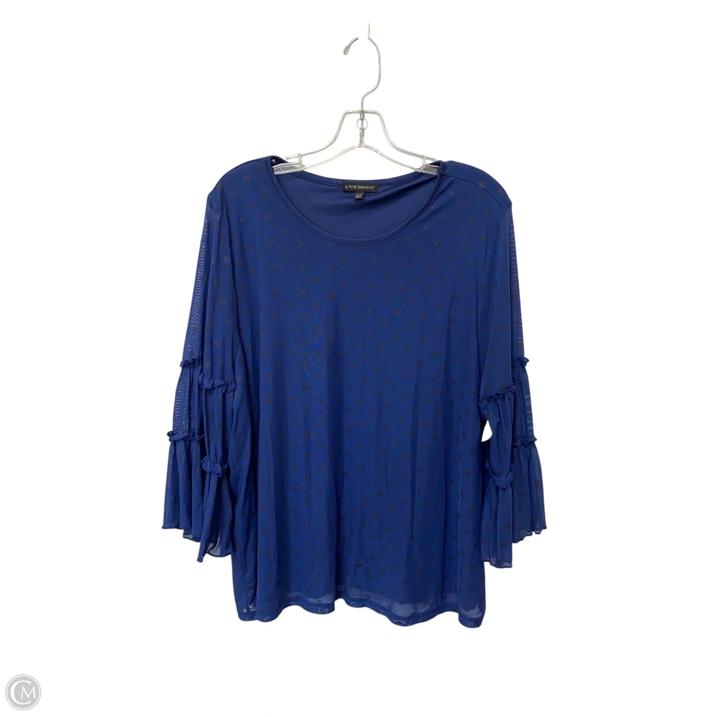 Top Long Sleeve By Lane Bryant In White, Size: 22