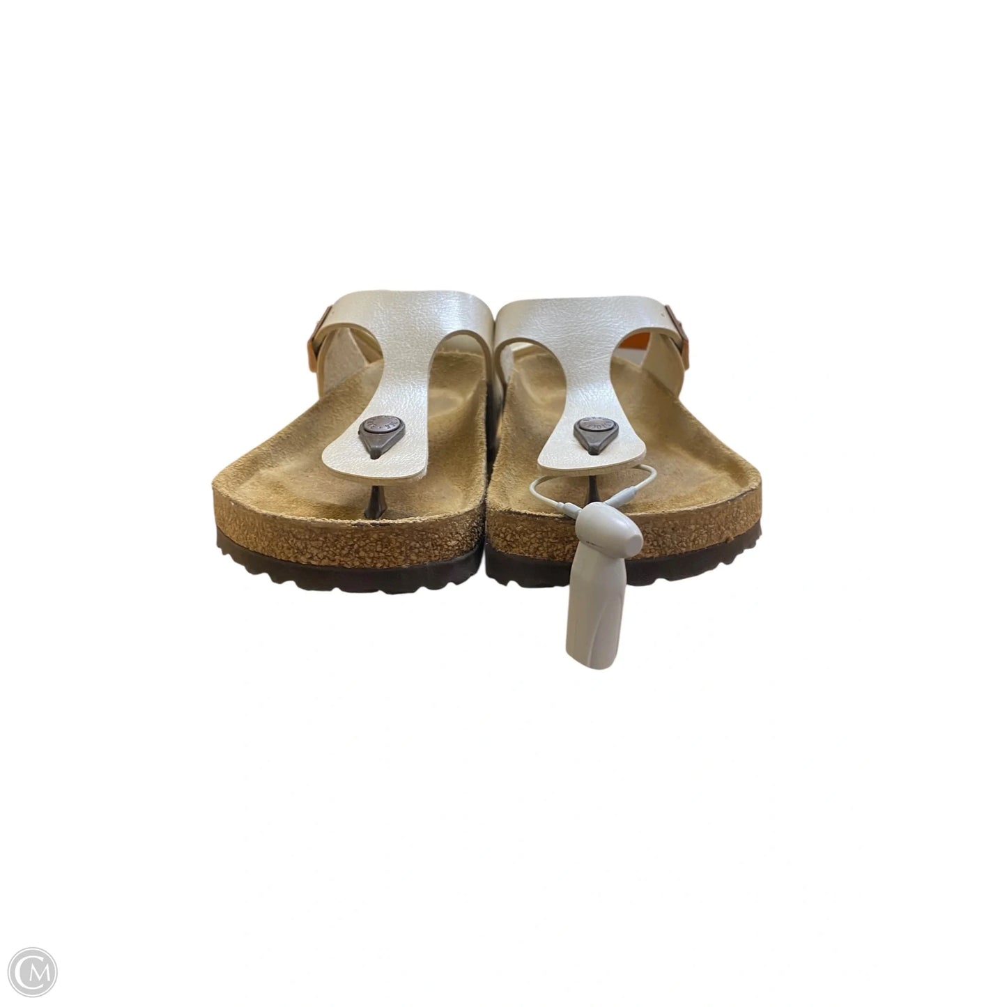 Sandals Flats By Birkenstock In Cream, Size: 6