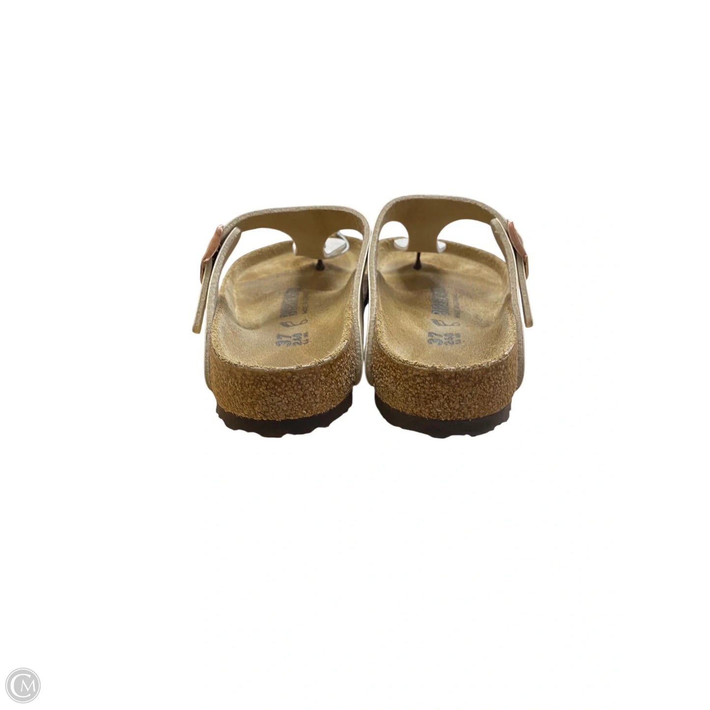 Sandals Flats By Birkenstock In Cream, Size: 6
