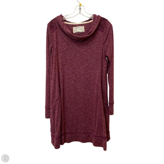 Dress Casual Midi By Saturday/sunday In Maroon, Size: M