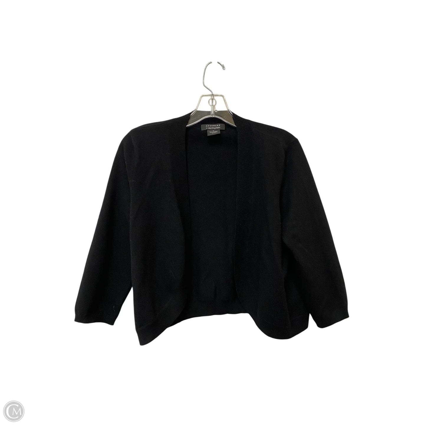 Sweater Cardigan Cashmere By Bloomingdales In Black, Size: Xl